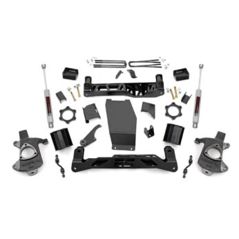 Rough Country 5 Inch Lift Kit - Alum/Stamp Steel - V2 - Chevy/GMC 1500 (14-18)