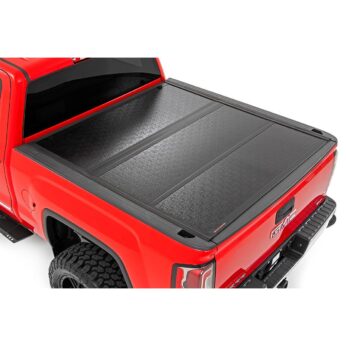Rough Country Hard Low Profile Bed Cover - 5'9 in Bed - Rail Caps - Chevy/GMC 1500 (14-18)