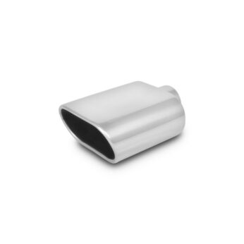 Vibrant Performance - 1405 - 5.5 in. x 3 in. Oval Stainless Steel Tip (Single Wall, Angle Cut)