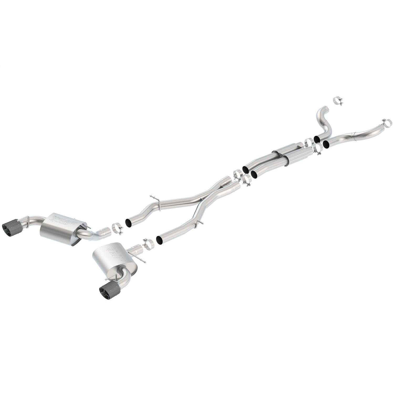 2016-2023 Chevrolet Camaro SS 3" With Single Tips Cat-Back(tm) Exhaust System S-Type