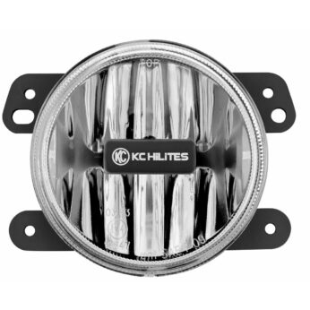 KC Hilites 4 in Gravity LED G4 - Single Light - SAE/ECE - 10W Fog Beam - for 10-18 Jeep JK