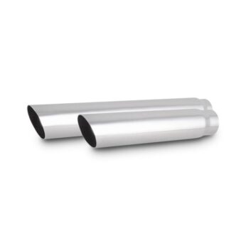 Vibrant Performance - 1559 - 3 in. Round SS Tip (Single Wall, Angle Cut) - 2.5 in. inlet, 11 in. long