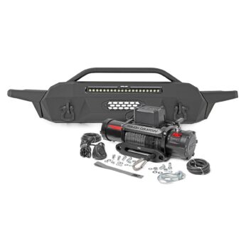 Rough Country Front Bumper - High Clearance - Hybrid - 20 in Blk LED - Toyota Tacoma 4WD (2016-2023)