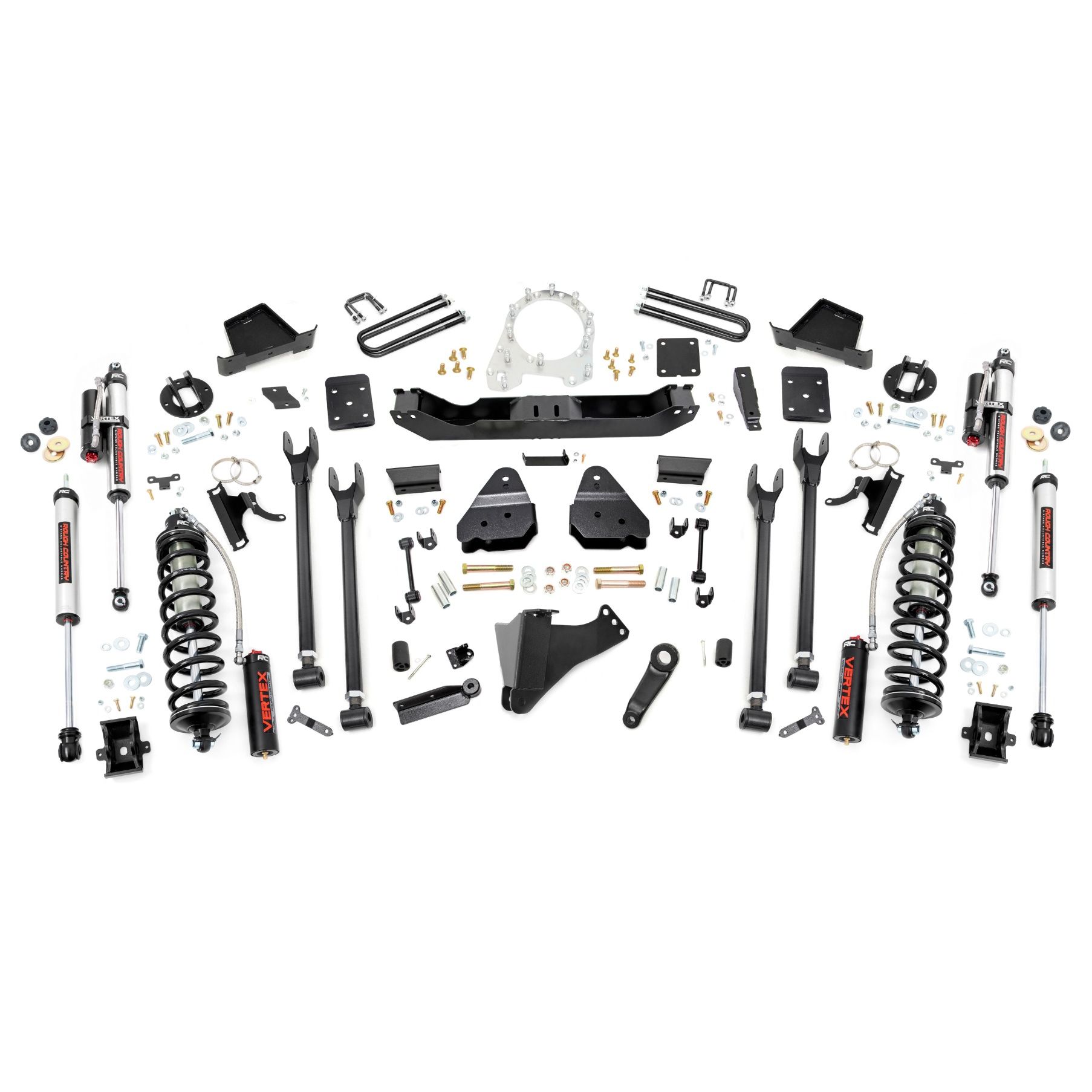 Rough Country 6 Inch Lift Kit - 4-Link - No OVLD - C/O Vertex - Ford Super Duty (17-22)