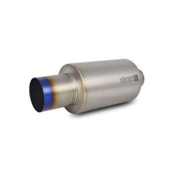Vibrant Performance - 17560 - Muffler with Straight Cut Burnt Tip, 2.50 in. Inlet