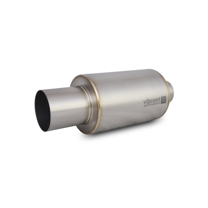 Vibrant Performance - 17561 - Muffler with Straight Cut Natural Tip, 2.50 in. Inlet
