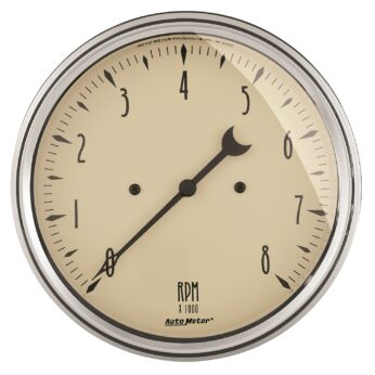 5 in. IN-DASH TACHOMETER, 0-8,000 RPM, ANTIQUE BEIGE