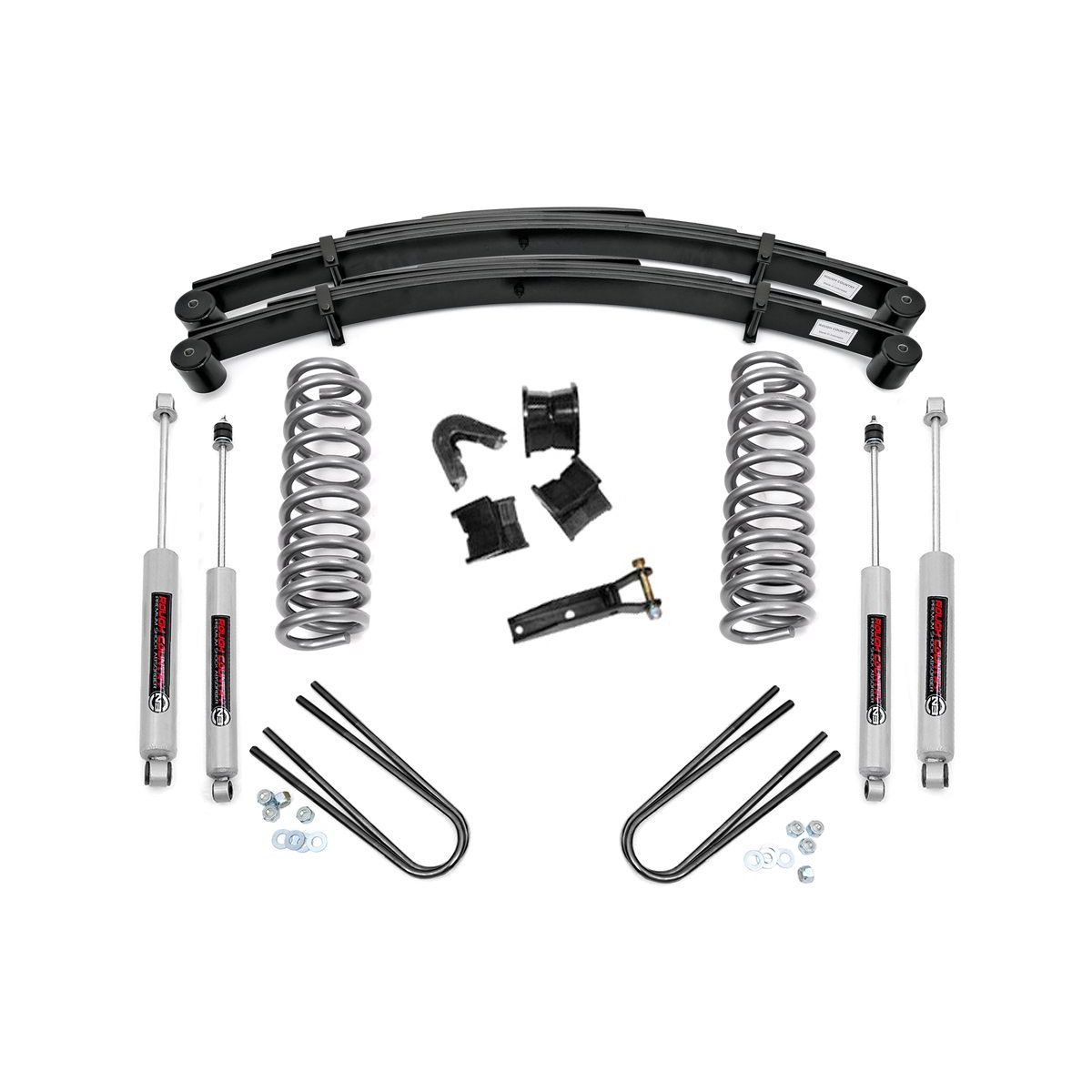 Rough Country 4 Inch Lift Kit - Rear Springs - Ford Bronco 4WD (1978-1979)