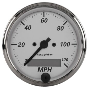 3-1/8 in. SPEEDOMETER, 0-120 MPH, AMERICAN PLATINUM
