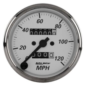 3-1/8 in. SPEEDOMETER, 0-120 MPH, AMERICAN PLATINUM