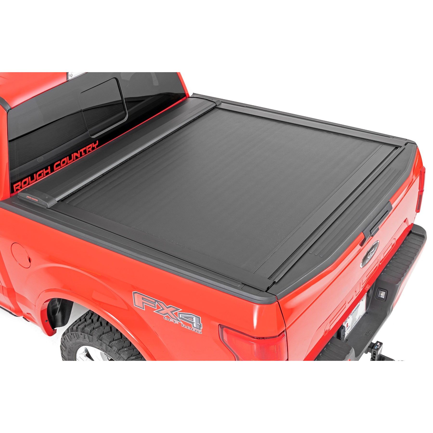 Rough Country Retractable Bed Cover - 5'7 in Bed - Ford F-150 (21-23)/F-150 Lightning (2022)