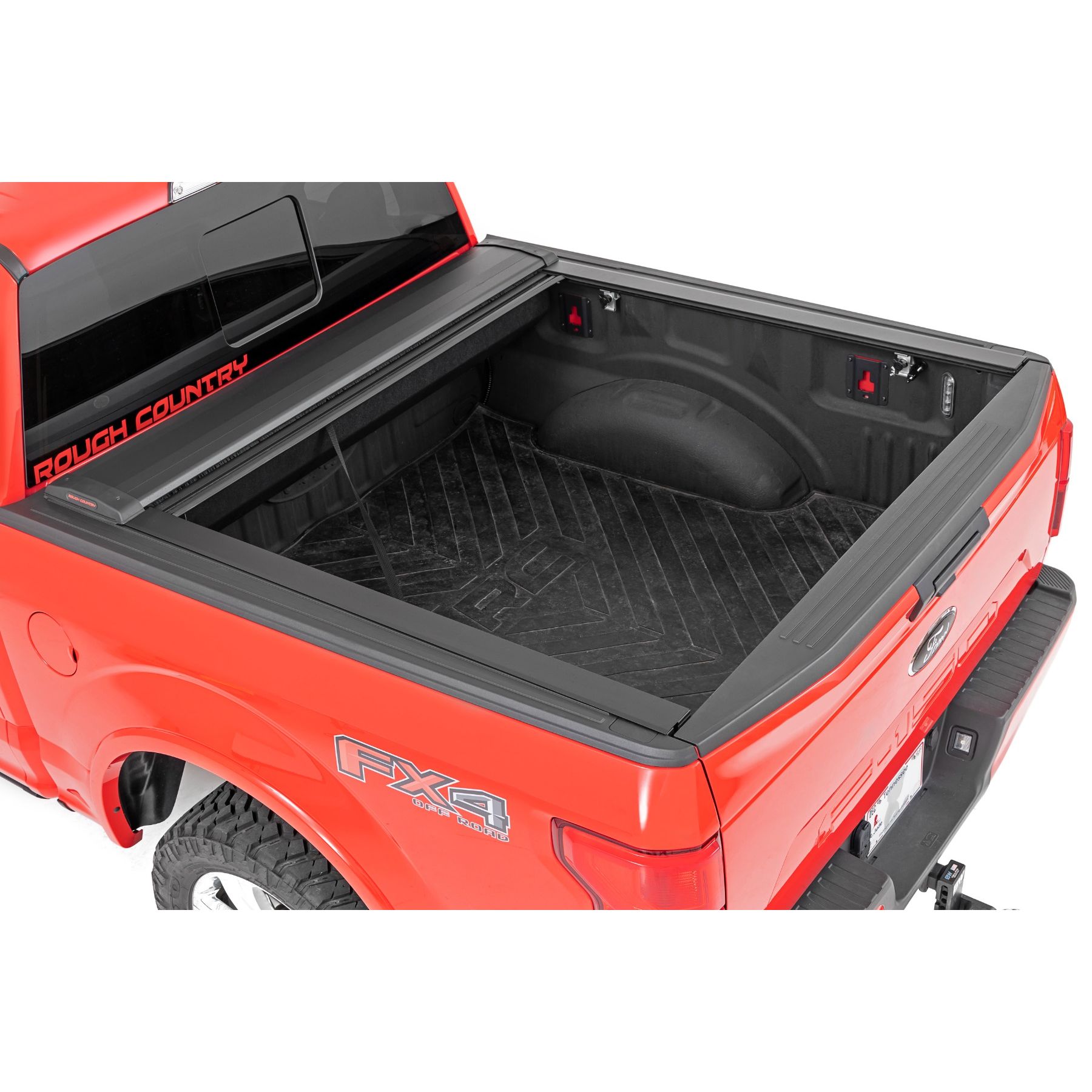 Rough Country Retractable Bed Cover - 5'7 in Bed - Ford F-150 (21-23)/F-150 Lightning (2022)