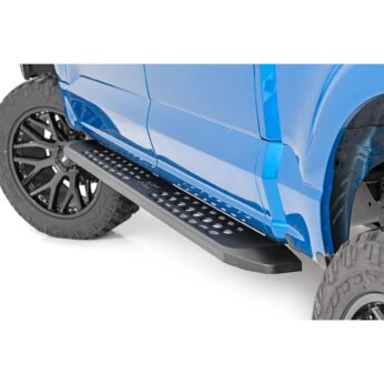 Rough Country Raptor Style Running Board - Crew Cab - Black - Ford F-150 (15-23)/F-150 Lightning (2022)