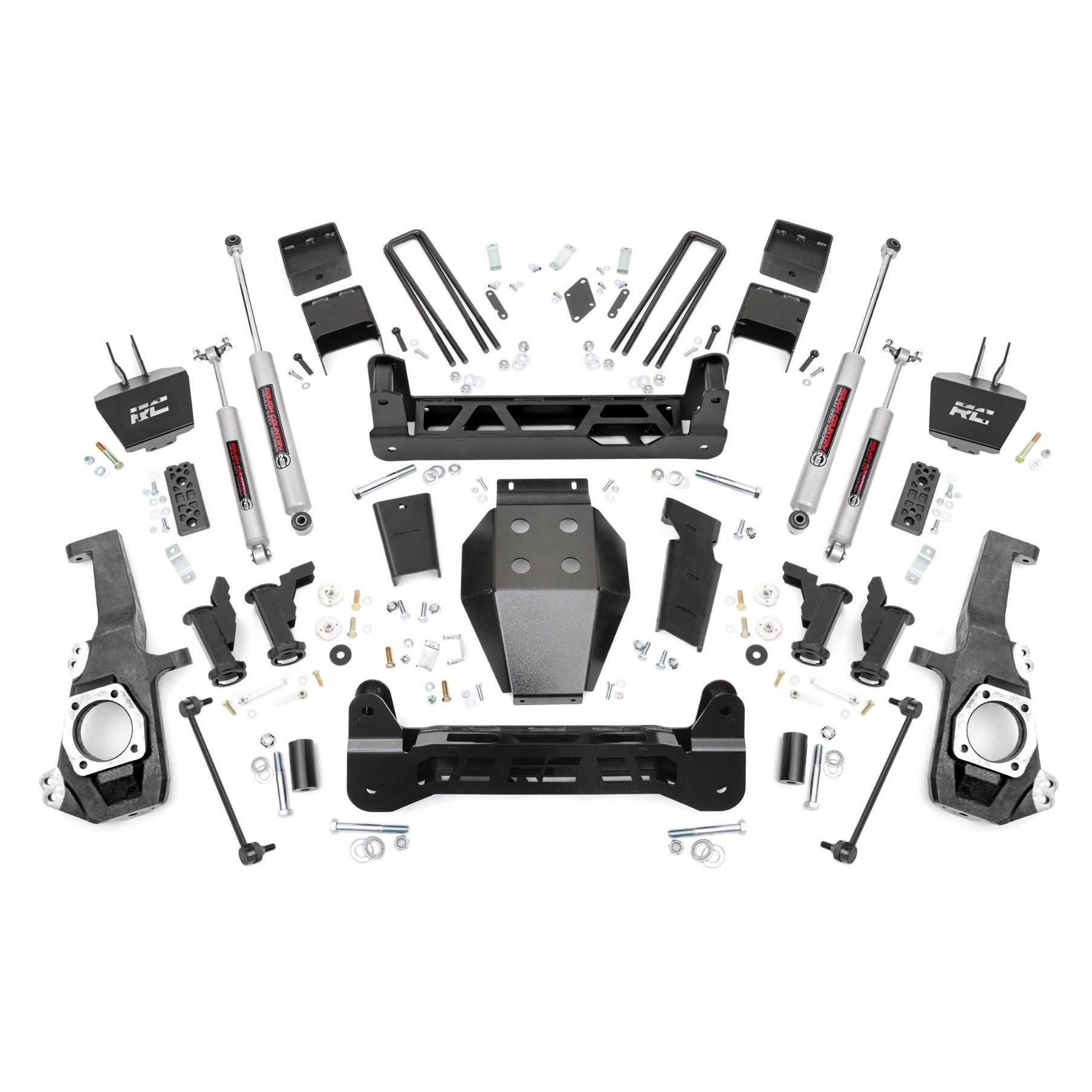 Rough Country 5 Inch Lift Kit - Torsion Drop - Chevy/GMC 2500HD (20-23)