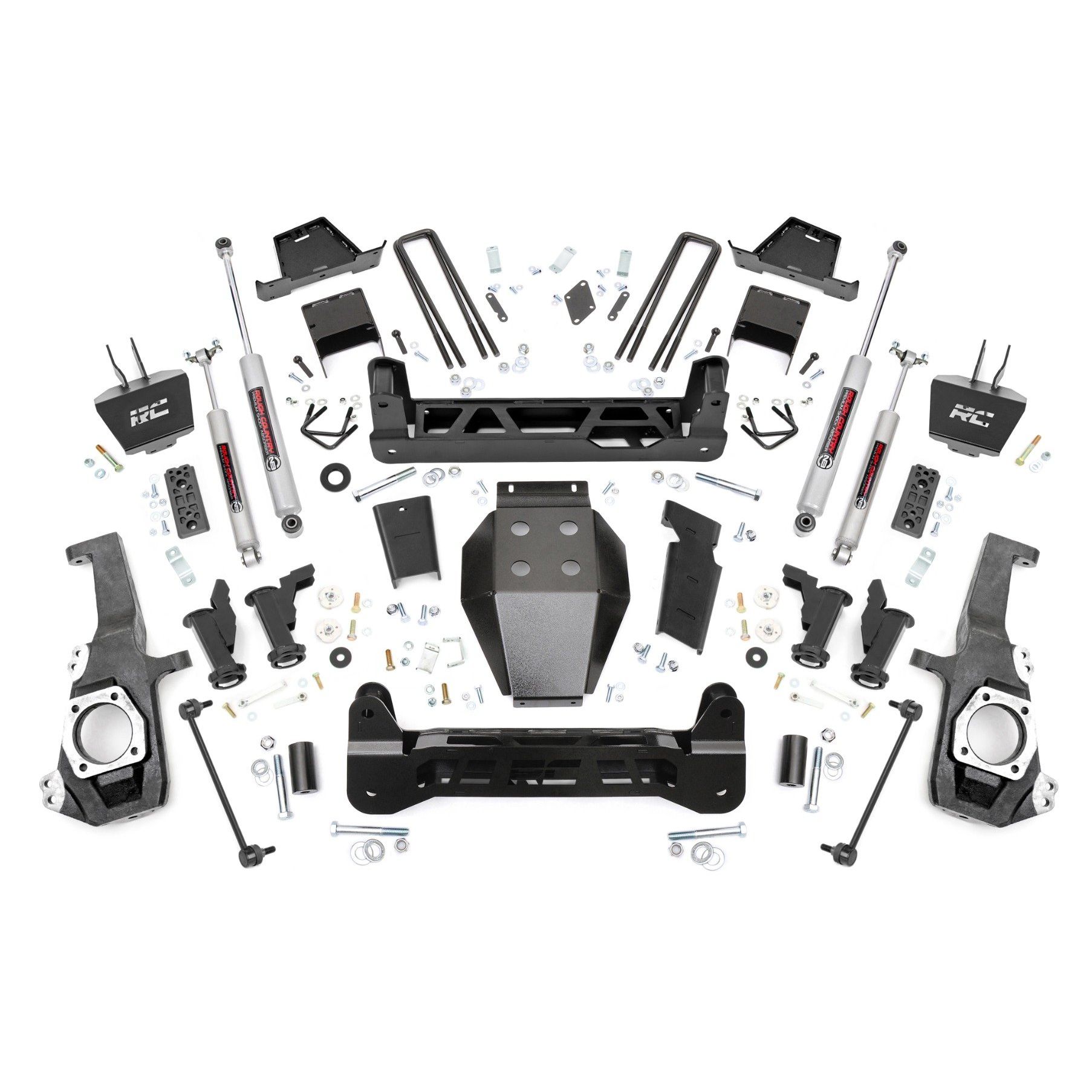 Rough Country 7 Inch Lift Kit - Torsion Drop - Chevy/GMC 2500HD (20-23)