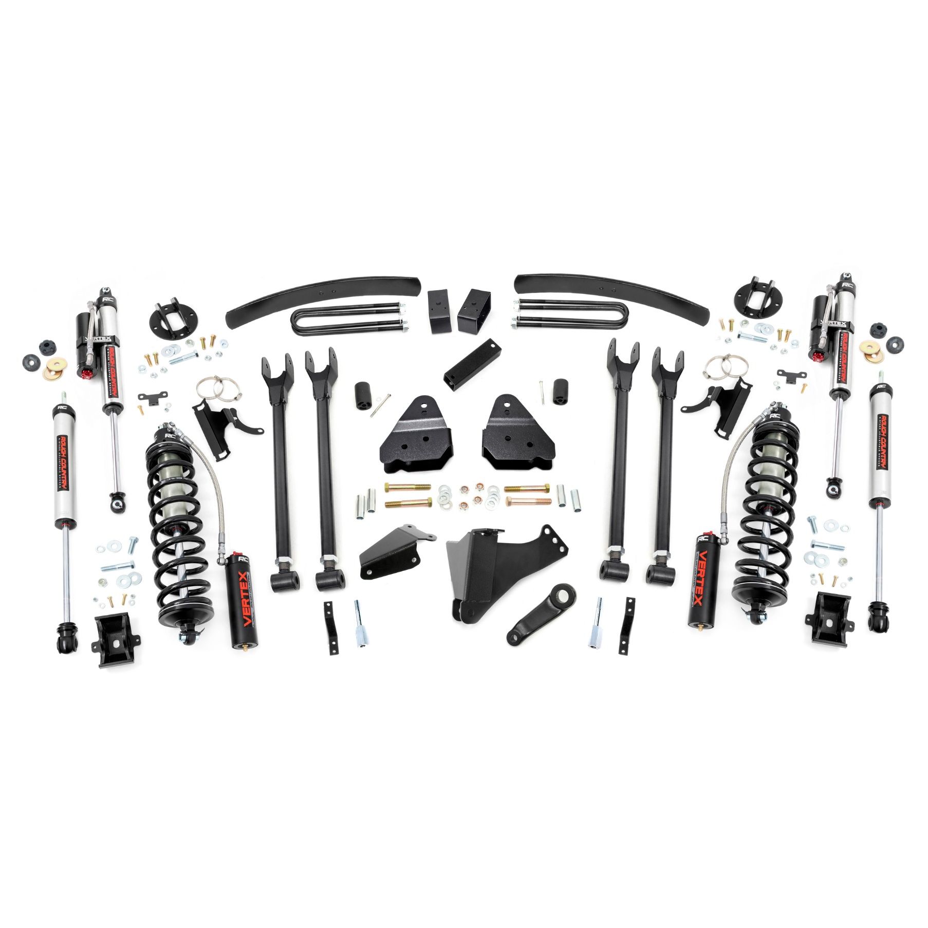 Rough Country 6 Inch Lift Kit - Diesel - 4 Link - C/O Vertex - Ford Super Duty (05-07)