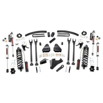 Rough Country 6 Inch Lift Kit - Gas - 4 Link - OVLD - C/O Vertex - Ford Super Duty (05-07)