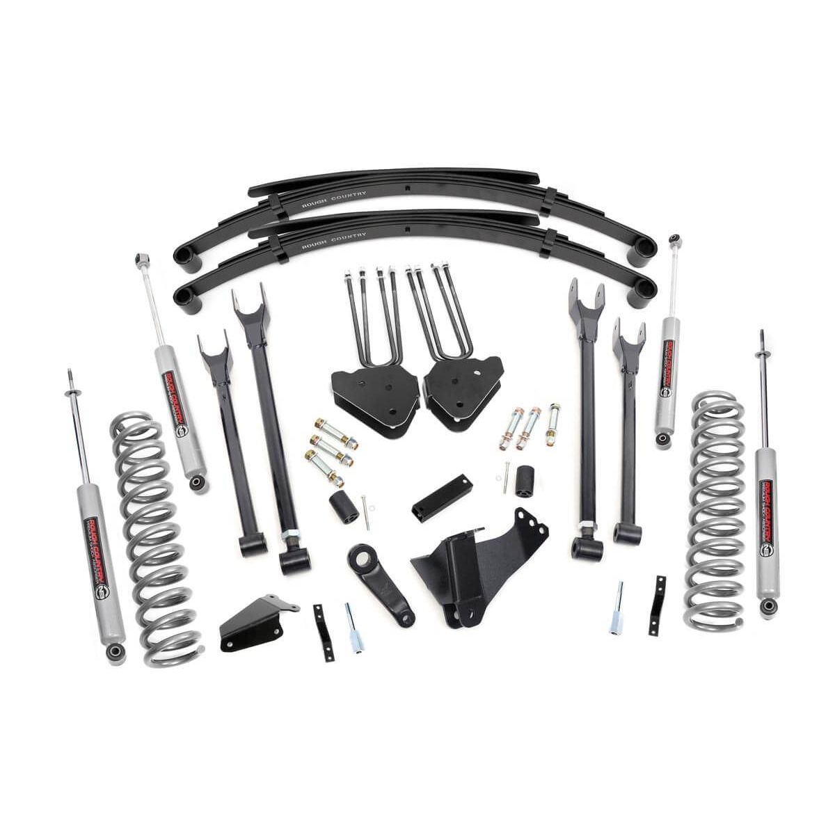 Rough Country 6 Inch Lift Kit - Diesel - 4 Link - RR Spring - Ford Super Duty (05-07)