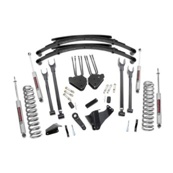 Rough Country 6 Inch Lift Kit - Gas - 4 Link - RR Spring - Ford Super Duty (05-07)