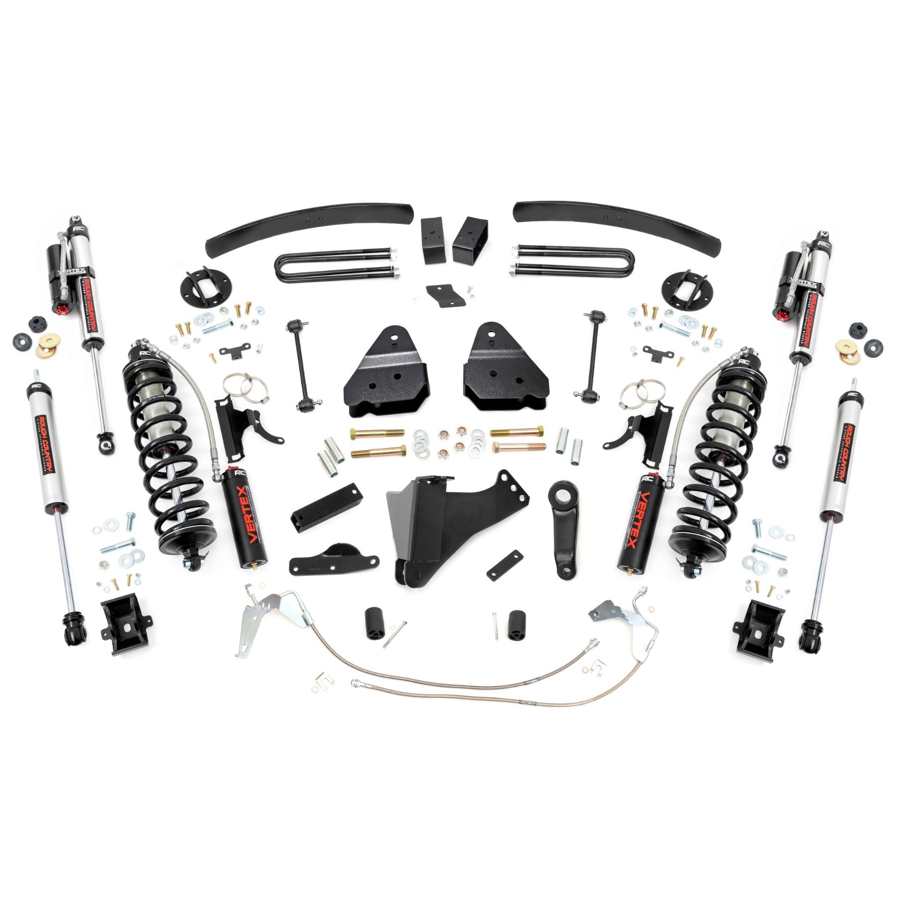 Rough Country 6 Inch Lift Kit - Gas - C/O Vertex - Ford Super Duty 4WD (2008-2010)