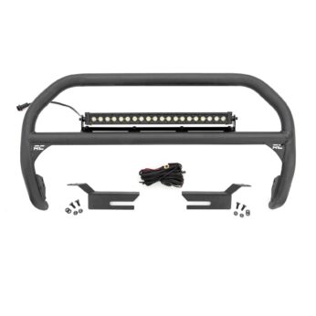 Rough Country Nudge Bar - 20 Inch BLK DRL Single Row LED - Ford Bronco 4WD (21-23)