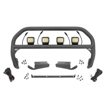 Rough Country Nudge Bar - 3 Inch Wide Angle Led (x4) - Oe Modular Steel - Ford Bronco (21-23)