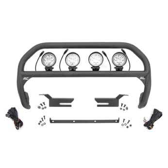 Rough Country Nudge Bar - 4 Inch Round Led (x4) - Ford Bronco 4WD (2021-2023)