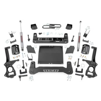 Rough Country 6 Inch Lift Kit - Rear Mono Leaf - Chevy Silverado 1500 2WD/4WD (2019-2023)