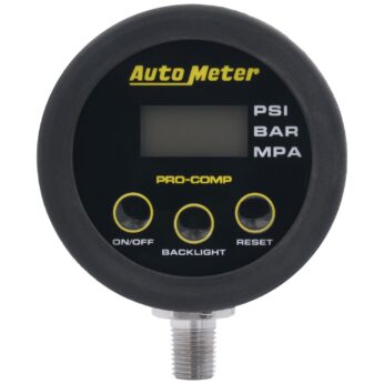GAUGE HEAD ONLY, TIRE PRESS, 50 PSI / 3.45 BAR, RACE DIGITAL, BACKLIT W/ MEM, PRO-COMP