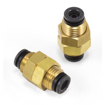 Bulkhead Union - 1/4 in.  PTC x 1/4 in.  PTC - DOT - SMC # KV2E07-00