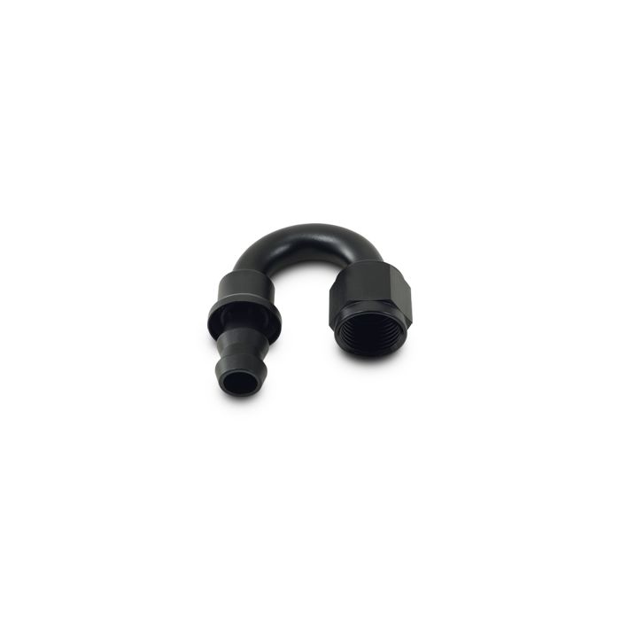 Vibrant Performance - 22808 - Push-On 180 Degree Hose End Elbow Fitting; Hose Size: -8AN