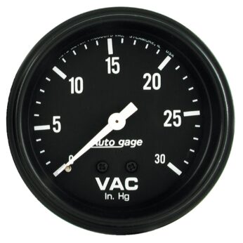 2-5/8 in. VACUUM, 0-30 IN HG, AUTO GAGE