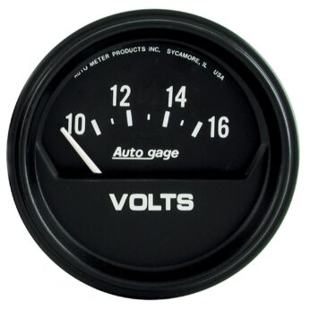 2-5/8 in. VOLTMETER, 10-16V, AUTO GAGE