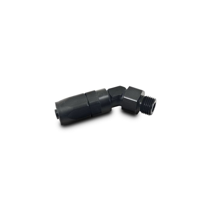 Vibrant Performance - 24408 - Male Hose End Fitting, 45 Degree; Size: -10AN; Thread: (10) 7/8 in.-14