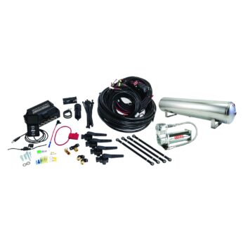Air Lift Performance 3H (1/4" Air Line, 4 Gallon 5-Port Lightweight Polished Aluminum Tank, VIAIR 444C Compressor)