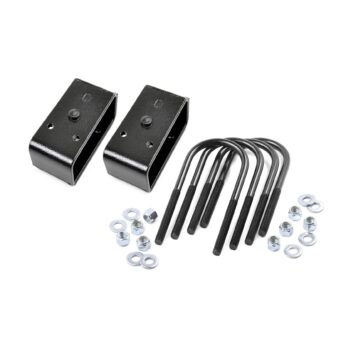 Rough Country 2 Inch Block & U-Bolt Kit - Ford Super Duty 2WD/4WD (2005-2010)