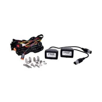 KC Hilites 2 in C-Series C2 LED - 2-Light System - 20W Flood Beam