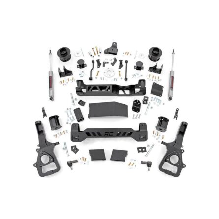 Rough Country 5 Inch Lift Kit - Air Ride - Ram 1500 4WD (2019-2023)