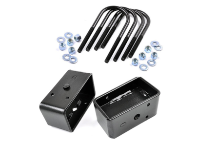 Rough Country 3 Inch Block And U-Bolt Kit - Ford Super Duty 2WD/4WD (1999-2010)