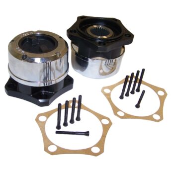Crown Automotive - Metal Black Locking Hub Set