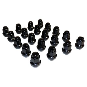 Crown Automotive - Steel Black Lug Nut Kit