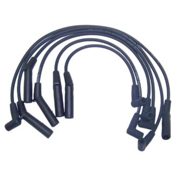 Crown Automotive - Metal Black Ignition Wire Set