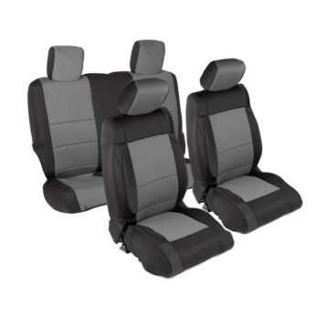 NEOPRENE SEAT COVER SET FRONT/REAR - CHARCOAL 13-18 JK 2DR