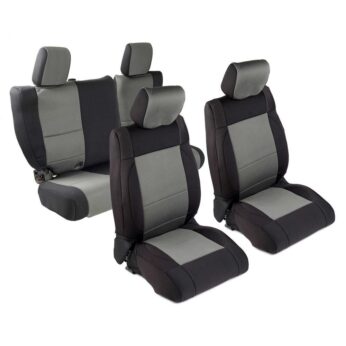 NEOPRENE SEAT COVER SET FRONT/REAR - CHARCOAL 13-15 JK 4DR