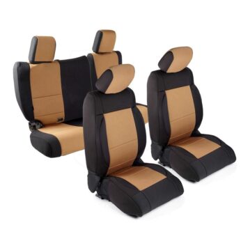 NEOPRENE SEAT COVER SET FRONT/REAR - TAN 13-18 JK 4DR