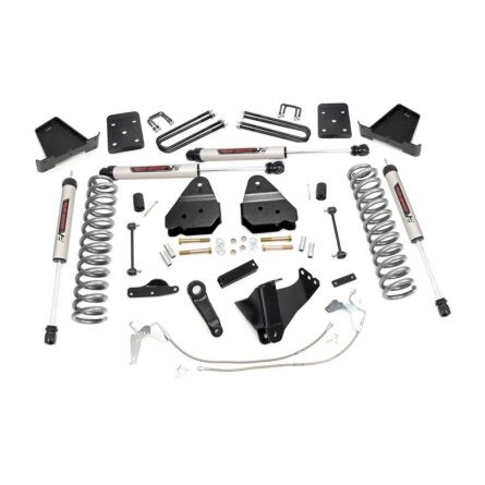 Rough Country 4.5 Inch Lift Kit - W/O Overloads - V2 - Ford Super Duty 4WD (08-10)