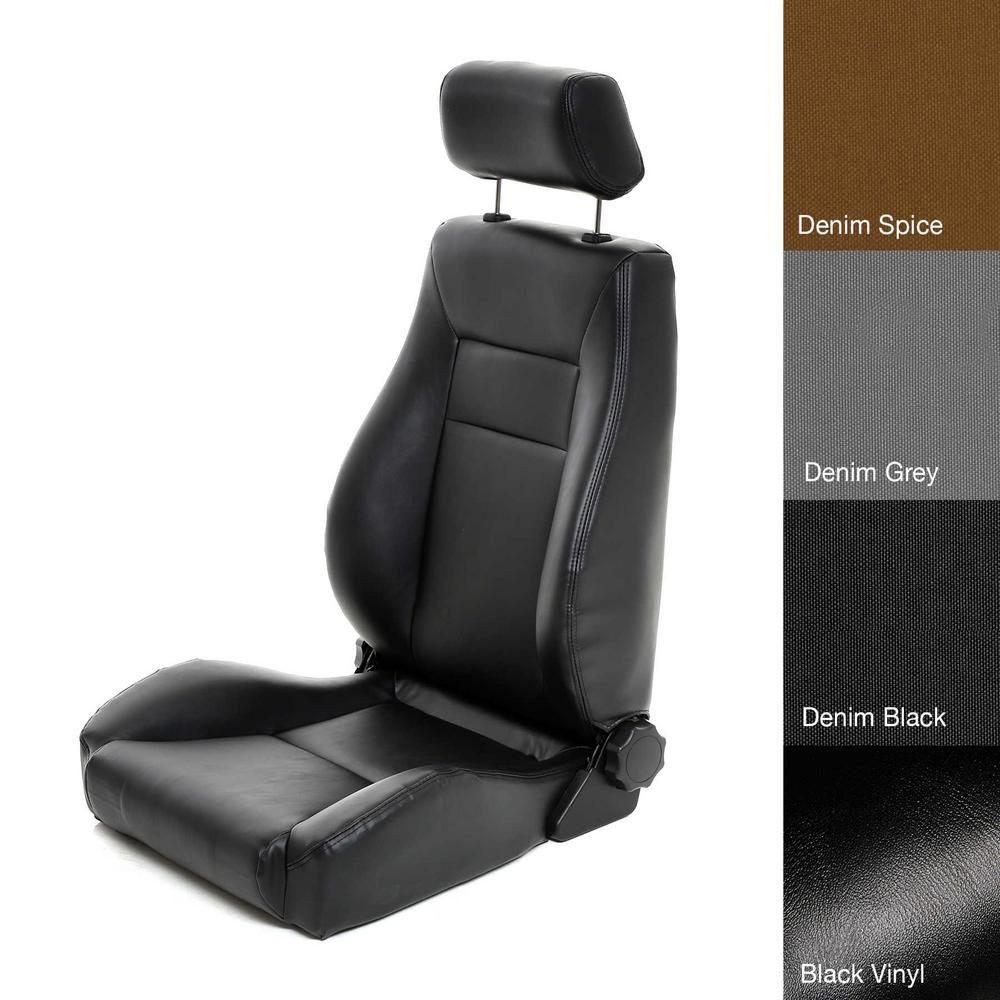 Seat - Front - Contour Sport Bucket W/ Recliner - Vinyl Black