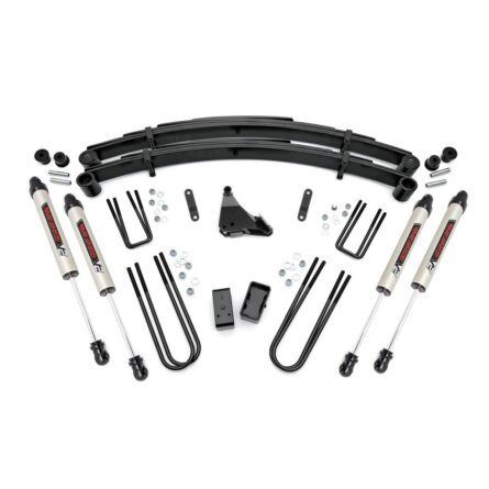 Rough Country 4 Inch Lift Kit - Rear Blocks - V2 - Ford Super Duty 4WD (99-04)