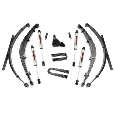 Rough Country 4 Inch Lift Kit - Rear Springs - V2 - Ford Super Duty 4WD (99-04)