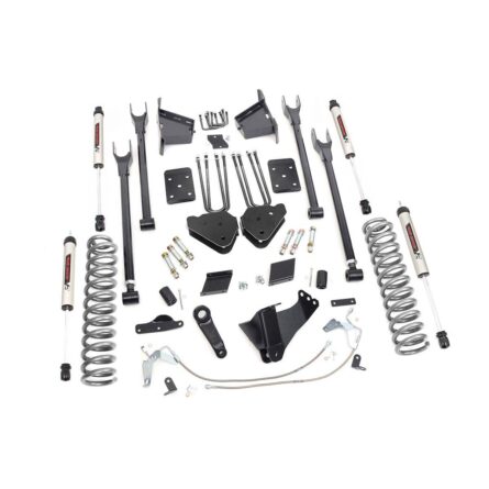 Rough Country 6 Inch Lift Kit -4-Link - No OVLD - V2 - Ford Super Duty 4WD (15-16)